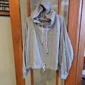 Cozy Gray Cowl Neck Women's Sweater